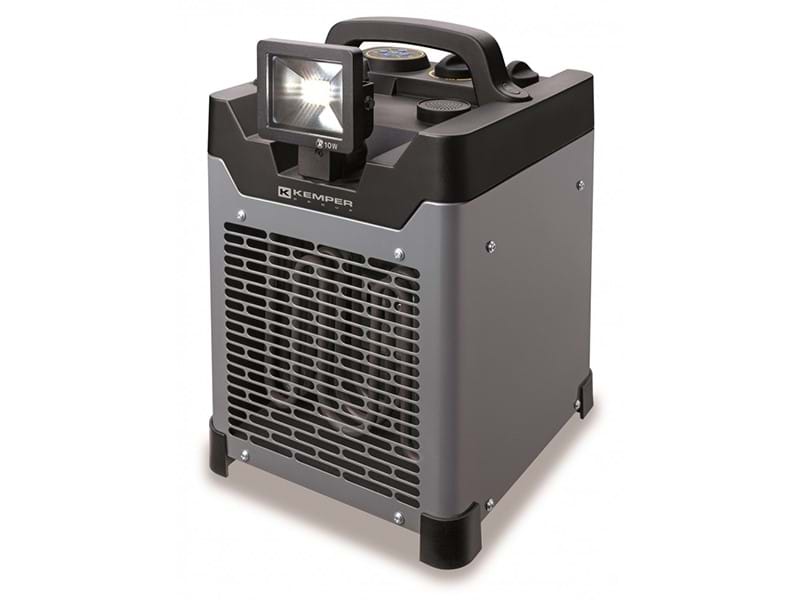 Generatore aria calda portatile 1500/3000 W con proiettore Led